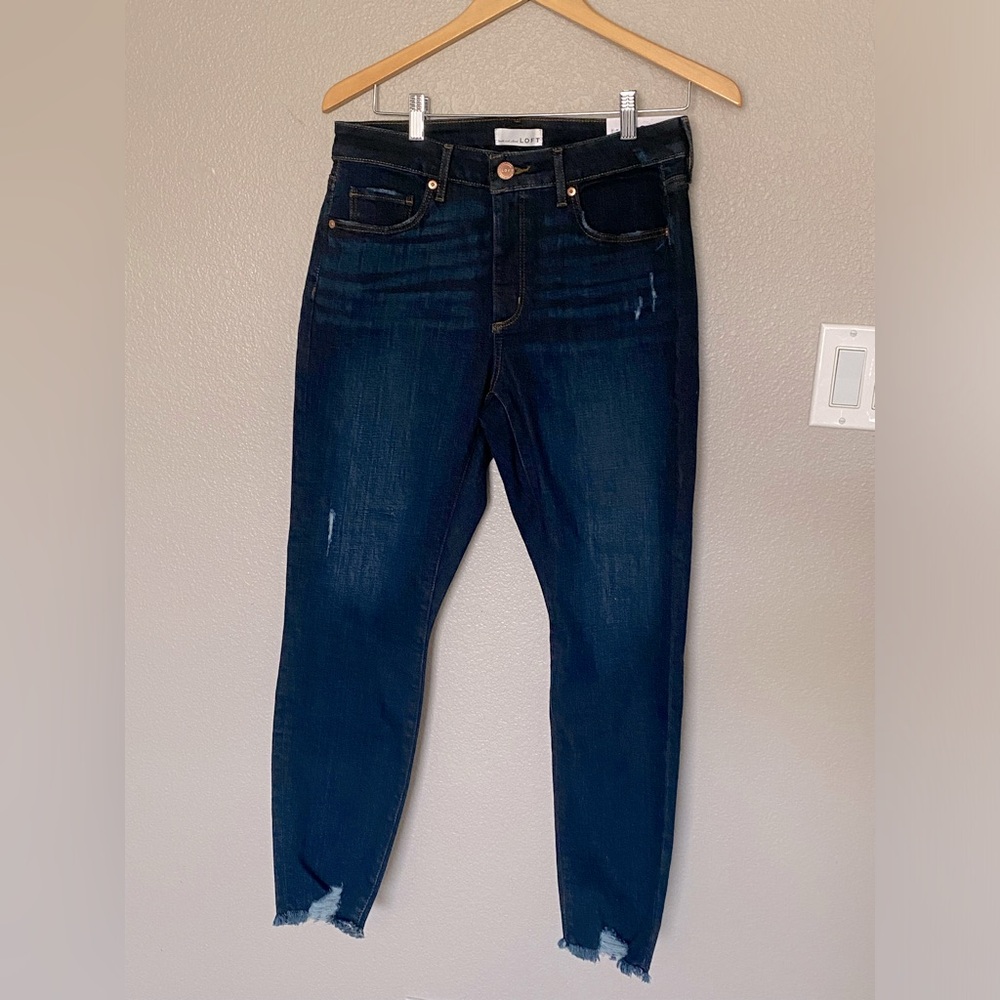 Loft Women’s Slim Pockets Curvy Skinny Jeans